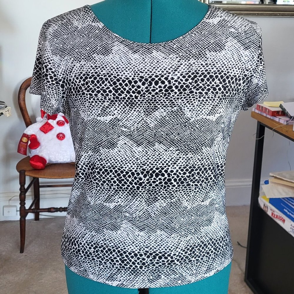 Animal Print Sparkle Top